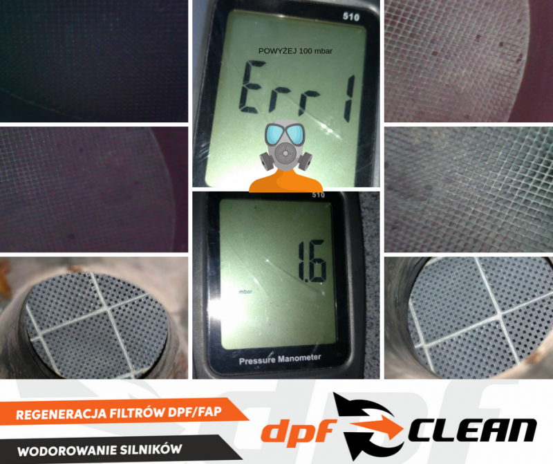 dpf-CLEAN Czyszczenie DPF FAP CAT Wodorowanie silników